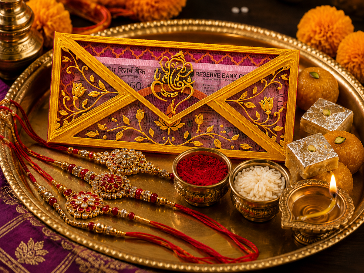 Royal Rakhi Envelope-Pack of 5