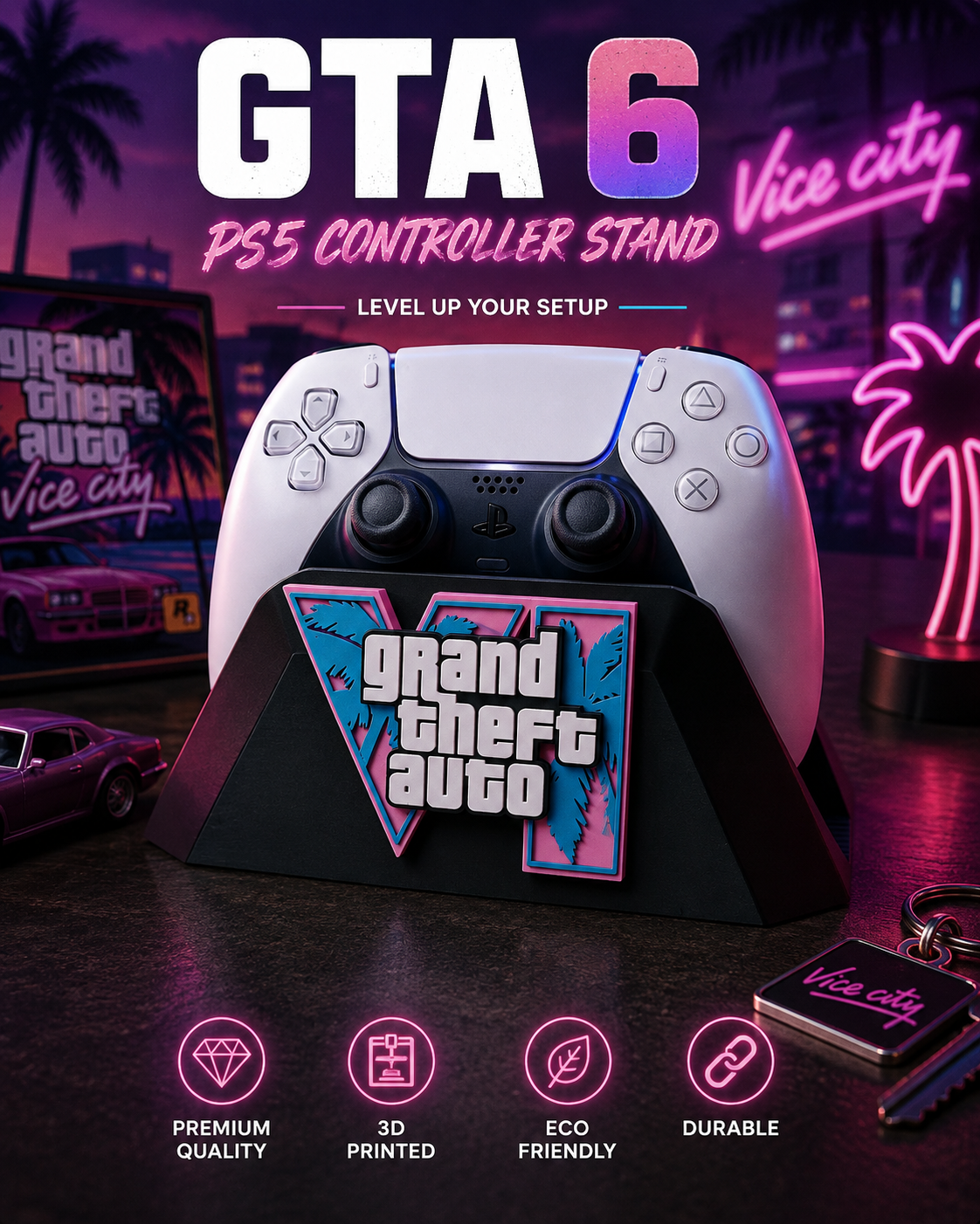 GTA 6 PS5 Controller Stand