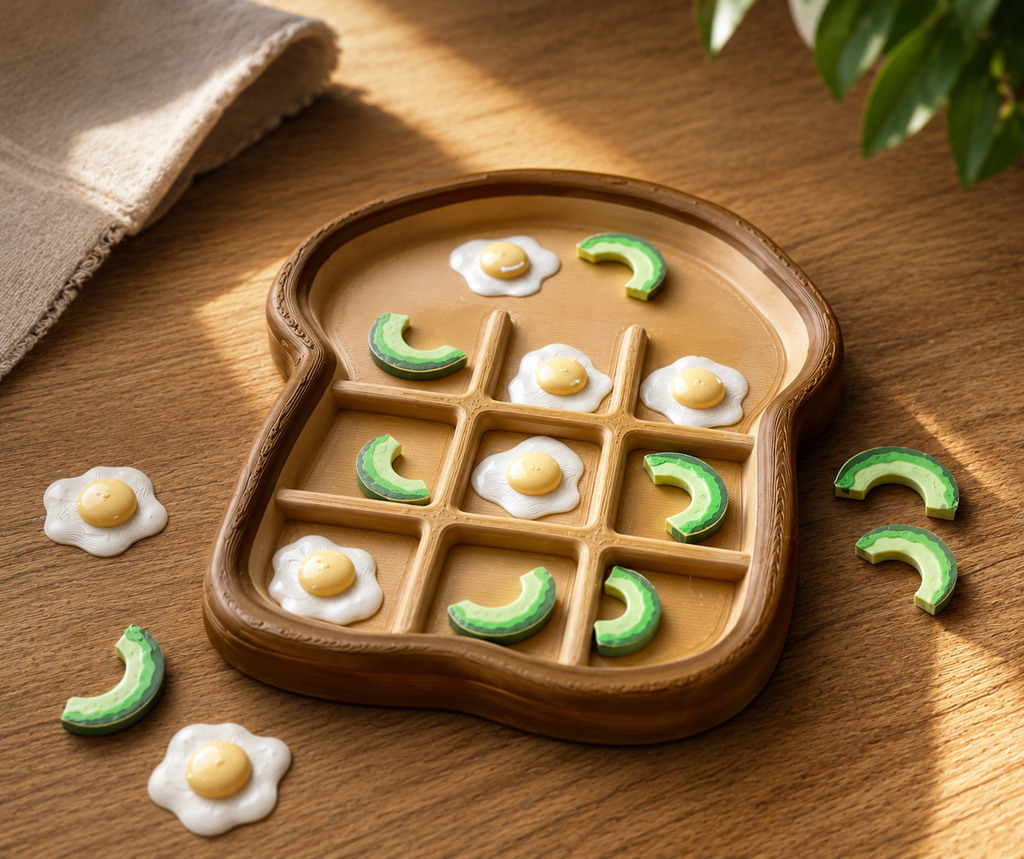 Breakfast Brawl Tic-Tac-Toe